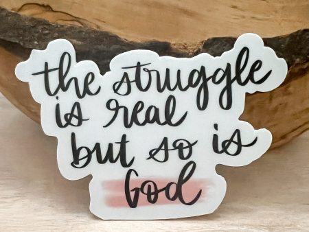 The Struggle is Real Vinyl Sticker For Discount