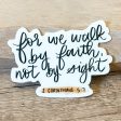 Walk by Faith Vinyl Sticker Fashion