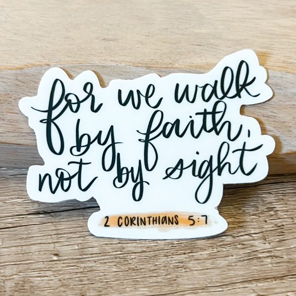 Walk by Faith Vinyl Sticker Fashion