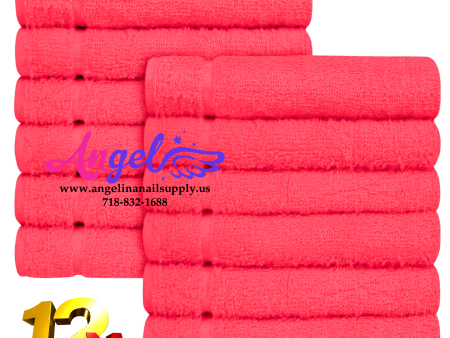 Pedicure Towel - Red (Box of 144) For Cheap