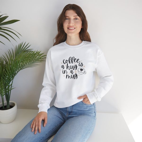 Coffee is a Hug in a Mug Unisex Heavy Blend™ Crewneck Sweatshirt Fashion