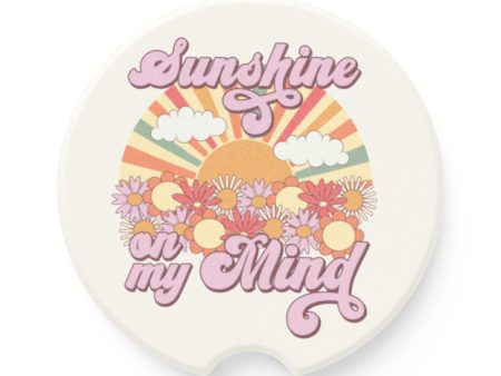 Sunshine on My Mind Soapstone Car Coaster 30DC Online Sale