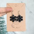 Bianna Black Glitter Snowflake Dangle Online now