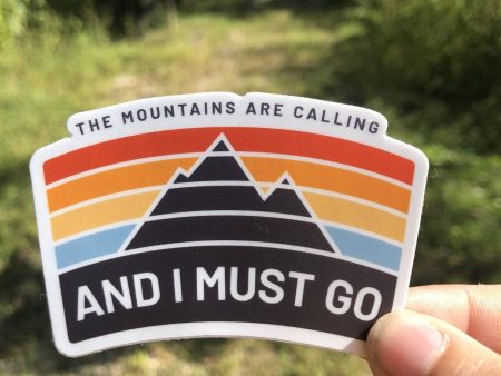 The Mountains are Calling Vinyl Sticker Sale