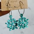 Charlotte Teal Glitter Snowflake Dangle Sale