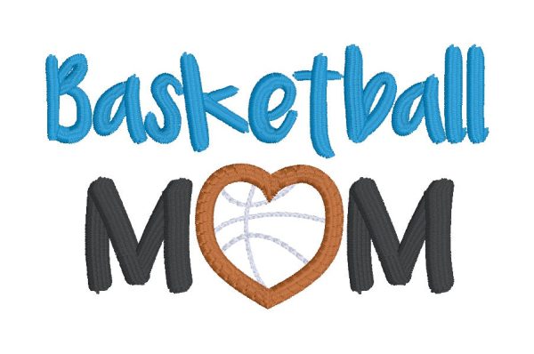 Basketball Mom Applique machine embroidery design (5 sizes included) DIGITAL DOWNLOAD For Cheap