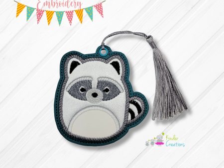 Squishy Raccoon Applique bookmark bag tag ornament machine embroidery file DIGITAL DOWNLOAD For Discount