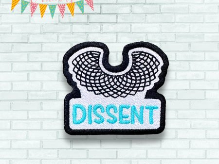 Dissent patch machine embroidery design (2 sizes included) DIGITAL DOWNLOAD For Cheap