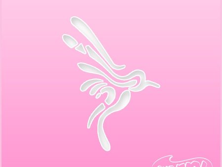 Hummingbird 2 Pink Power Stencil For Discount